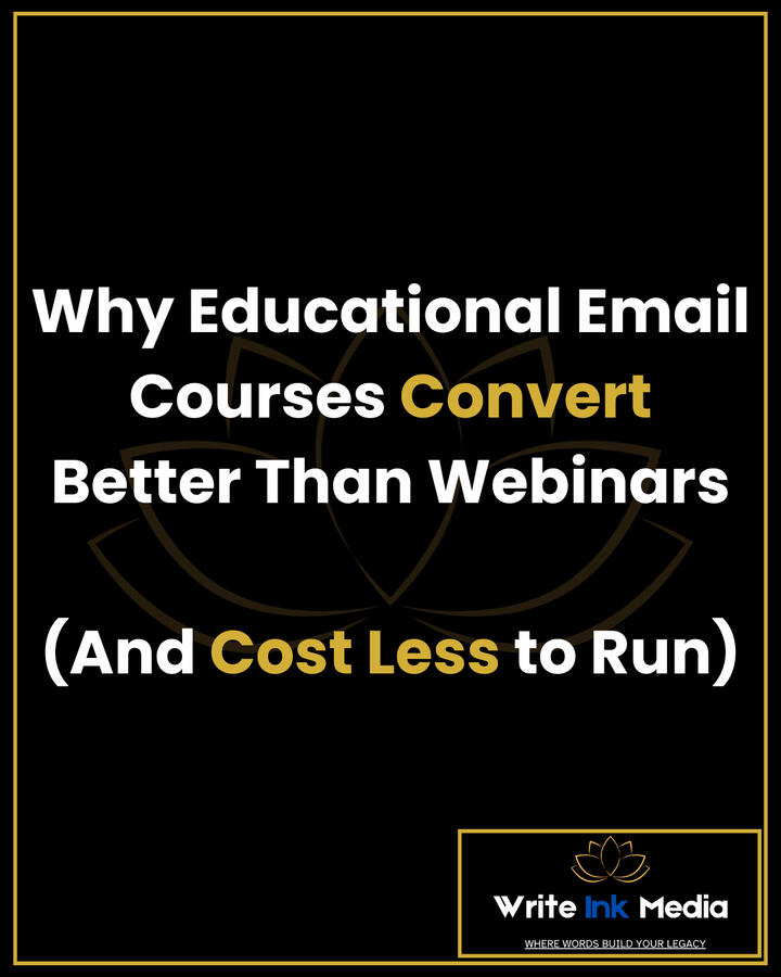 Why Educational Email Courses Convert Better Than Webinars